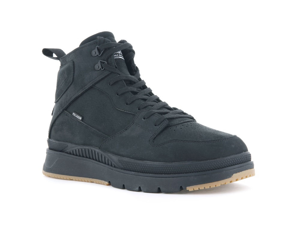 Botas De Invierno Palladium PALLASIDER HI NUBUCK Hombre Negras | Costa Rica-93054